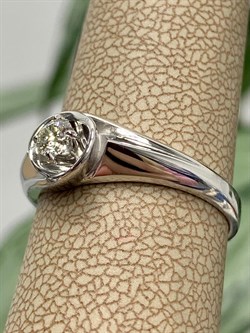 *Кольцо р.18 Белый бр цв Белое арт. 12578-200-000 вес 2,97 г - фото 132282