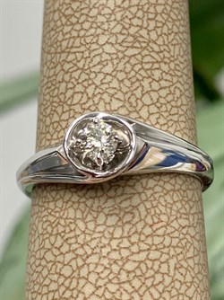 *Кольцо р.18 Белый бр цв Белое арт. 12578-200-000 вес 2,97 г - фото 132283