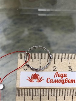 *Кольцо р.16 Белый бр цв Белое арт. 12860-200-875 вес 1,71 г - фото 132318