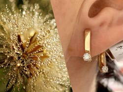 *Серьги Белый Бр цв Красное арт. 23281-100-682 (вес 2,35 г) - фото 132337