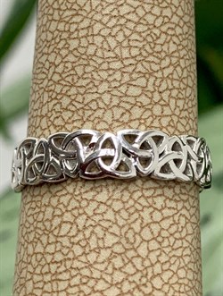 *Кольцо р.16,5 Триглав цв Белое арт. 1000058-944 (вес 2,27 г) - фото 132763