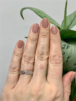 *Кольцо р.16,5 Триглав цв Белое арт. 1000058-944 (вес 2,27 г) - фото 132767