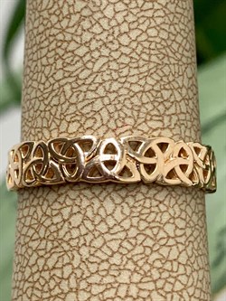 *Кольцо р.20,5 ТРИГЛАВ цв Красное арт. 1000056-679 (вес 3,15 г) - фото 132787