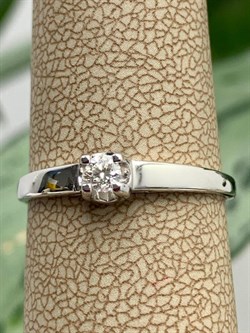 *Кольцо р.17,5 Белый Бр цв Белое арт. К0786-220-142 вес 1,28 г - фото 132824 *Кольцо р.17,5 Белый Бр цв Белое арт. К0786-220-142 вес 1,28 г - фото 132824