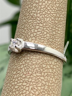 *Кольцо р.17,5 Белый Бр цв Белое арт. К0786-220-142 вес 1,28 г - фото 132827 *Кольцо р.17,5 Белый Бр цв Белое арт. К0786-220-142 вес 1,28 г - фото 132827