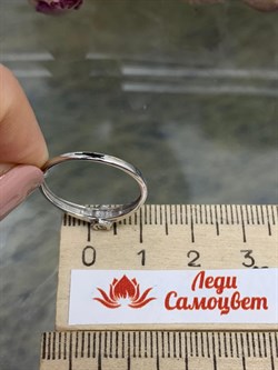 *Кольцо р.18,5 Белый Бр цв Белое арт. К0786-220-736 вес 1,3 г - фото 132835 *Кольцо р.18,5 Белый Бр цв Белое арт. К0786-220-736 вес 1,3 г - фото 132835