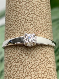 *Кольцо р.18,5 Белый Бр цв Белое арт. К0786-220-736 вес 1,3 г - фото 132838 *Кольцо р.18,5 Белый Бр цв Белое арт. К0786-220-736 вес 1,3 г - фото 132838