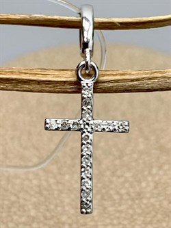 *Подвеска Белый Бр цв Белое арт. П1339-220-710 вес 0,46 г - фото 132936