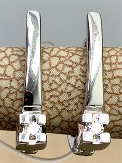 *Серьги Белый Бр цв Белое арт. С1476-220-600 вес 1,8 г - фото 132944 *Серьги Белый Бр цв Белое арт. С1476-220-600 вес 1,8 г - фото 132944