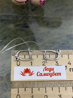 *Серьги Белый Бр цв Белое арт. С1476-220-600 вес 1,8 г - фото 132946 *Серьги Белый Бр цв Белое арт. С1476-220-600 вес 1,8 г - фото 132946