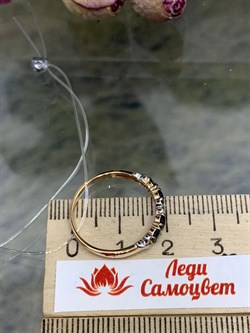 *Кольцо р.17,5 Синий Сапфир цв Красное арт. К1549-102-227 вес 1,64 г - фото 132961