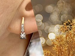 *Серьги Белый Бр цв Красное арт. С1477-120-865 вес 2,13 г - фото 132977 *Серьги Белый Бр цв Красное арт. С1477-120-865 вес 2,13 г - фото 132977