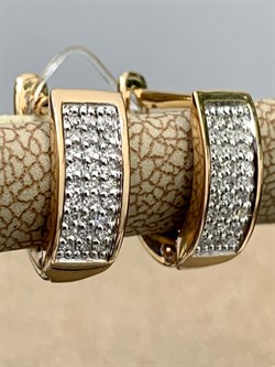 *Серьги Белый Бр цв Красное арт. С1274-120-106 вес 2,11 г - фото 132989 *Серьги Белый Бр цв Красное арт. С1274-120-106 вес 2,11 г - фото 132989