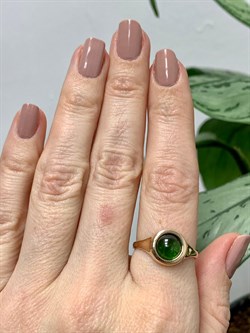 *Кольцо р.18,5 Хромдиопсид цв Красное арт. 1340301-262 вес 2,73 г - фото 133107