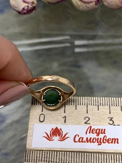 *Кольцо р.18,5 Хромдиопсид цв Красное арт. 1340301-262 вес 2,73 г - фото 133108