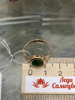 *Кольцо р.18,5 Хромдиопсид цв Красное арт. 1340301-262 вес 2,73 г - фото 133109