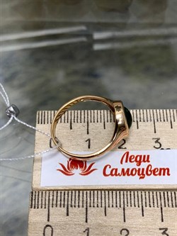 *Кольцо р.18,5 Хромдиопсид цв Красное арт. 1340301-262 вес 2,73 г - фото 133110