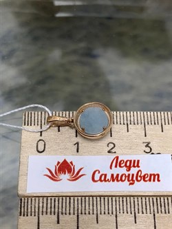 *Подвеска Аквамарин цв Красное арт. 30791301-660 вес 1,4 г - фото 133116