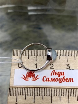 *Кольцо р.17,5 Аквамарин цв Белое арт. 1791478-034 вес 2,25 г - фото 133146