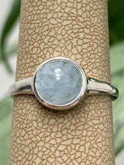 *Кольцо р.17,5 Аквамарин цв Белое арт. 1791478-034 вес 2,25 г - фото 133150