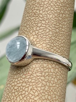 *Кольцо р.17,5 Аквамарин цв Белое арт. 1791478-034 вес 2,25 г - фото 133151