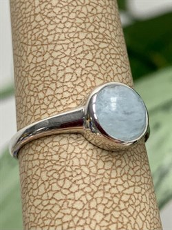 *Кольцо р.17,5 Аквамарин цв Белое арт. 1791478-034 вес 2,25 г - фото 133152