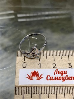 *Кольцо р.16,5 Триглав цв Белое арт. 1000434-191 (вес 1,36 г) - фото 133318 *Кольцо р.16,5 Триглав цв Белое арт. 1000434-191 (вес 1,36 г) - фото 133318