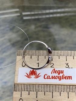 *Кольцо р.16,5 Триглав цв Белое арт. 1000434-191 (вес 1,36 г) - фото 133319 *Кольцо р.16,5 Триглав цв Белое арт. 1000434-191 (вес 1,36 г) - фото 133319