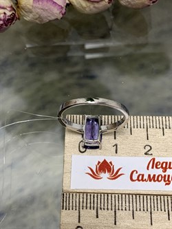*Кольцо р.17,5 Танзанит цв Белое арт. 965к-301, (вес 2,31 г) - фото 133441 *Кольцо р.17,5 Танзанит цв Белое арт. 965к-301, (вес 2,31 г) - фото 133441