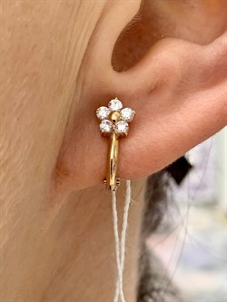 *Серьги Белый Фианит цв Красное 10-00-0001-26204-343 Вес 1,91 г - фото 133455 *Серьги Белый Фианит цв Красное 10-00-0001-26204-343 Вес 1,91 г - фото 133455