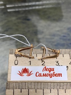 *Серьги Белый Фианит цв Красное 10-02-0001-23486-201 Вес 1,96 - фото 133485 *Серьги Белый Фианит цв Красное 10-02-0001-23486-201 Вес 1,96 - фото 133485