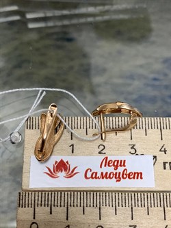 *Серьги цв Красное 10-03-0000-26388-938 Вес 2,91 г - фото 133516