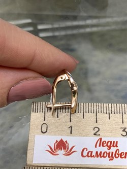 *Серьги цв Красное 10-03-0000-26388-938 Вес 2,91 г - фото 133518