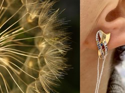 *Серьги цв Красное 10-03-0000-26388-938 Вес 2,91 г - фото 133601