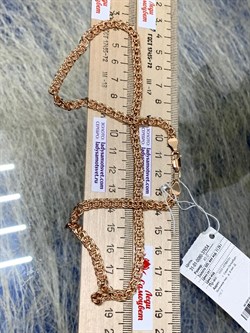 *Цепь р.45 Бисмарк Облегчённая цв Красное 31-01-0080-37654-907 Вес 11,29 г - фото 133650 *Цепь р.45 Бисмарк Облегчённая цв Красное 31-01-0080-37654-907 Вес 11,29 г - фото 133650