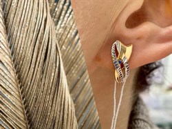 *Серьги цв Красное 10-03-0000-26388-938 Вес 2,91 г - фото 133679