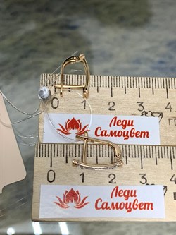 *Серьги Белый Бр цв Красное арт. С0761/1-120-809 вес 2,21 г - фото 133781 *Серьги Белый Бр цв Красное арт. С0761/1-120-809 вес 2,21 г - фото 133781