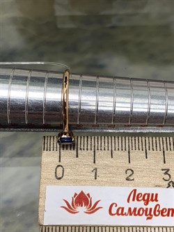 *Кольцо р.17,5 Танзанит Африка цв Красное арт. К1299Ю-108-615 вес 0,93 г - фото 133786