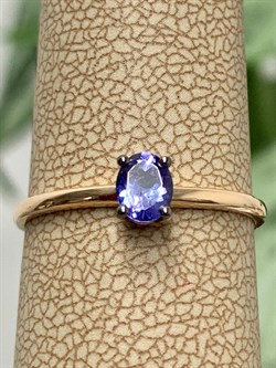 *Кольцо р.17,5 Танзанит Африка цв Красное арт. К1299Ю-108-615 вес 0,93 г - фото 133791