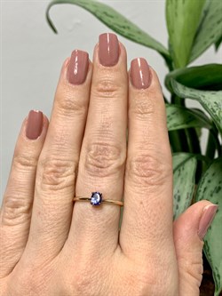 *Кольцо р.17,5 Танзанит Африка цв Красное арт. К1299Ю-108-615 вес 0,93 г - фото 133792