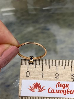 *Кольцо р.17,5 Танзанит Африка цв Красное арт. К1299Ю-108-615 вес 0,93 г - фото 133793