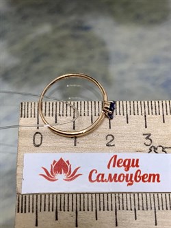 *Кольцо р.17,5 Танзанит Африка цв Красное арт. К1299Ю-108-615 вес 0,93 г - фото 133795