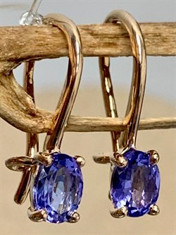 *Серьги Петли Танзанит Африка цв Красное арт. С1299Ю-108-052 вес 1,06 г - фото 133800 *Серьги Петли Танзанит Африка цв Красное арт. С1299Ю-108-052 вес 1,06 г - фото 133800