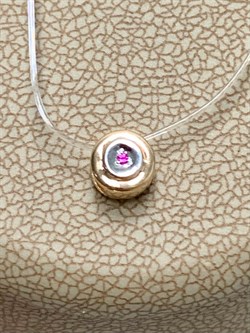 *Подвеска Микс Сапфир Рубин цв Красное арт. П0755-102/4-370 вес 0,33 г - фото 133820 *Подвеска Микс Сапфир Рубин цв Красное арт. П0755-102/4-370 вес 0,33 г - фото 133820