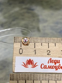 *Подвеска Микс Сапфир Рубин цв Красное арт. П0755-102/4-370 вес 0,33 г - фото 133822 *Подвеска Микс Сапфир Рубин цв Красное арт. П0755-102/4-370 вес 0,33 г - фото 133822