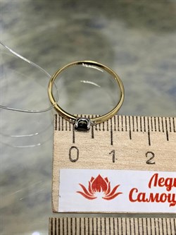 *Кольцо р.19 Синий Сапфир цв Лимонное арт. К1588Ю-322-109 вес 1,13 г - фото 133891 *Кольцо р.19 Синий Сапфир цв Лимонное арт. К1588Ю-322-109 вес 1,13 г - фото 133891