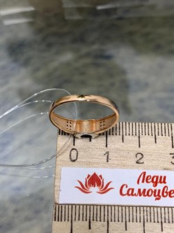 *Кольцо р.18 Черный Бр Синий Сапфир цв Красное арт. К0919-102/5-320 вес 1,84 г - фото 133894