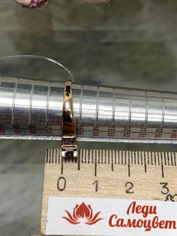 *Кольцо р.18 Черный Бр Синий Сапфир цв Красное арт. К0919-102/5-320 вес 1,84 г - фото 133897