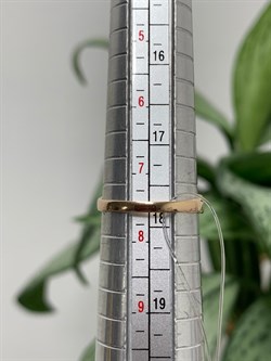 *Кольцо р.18 Черный Бр Синий Сапфир цв Красное арт. К0919-102/5-320 вес 1,84 г - фото 133898