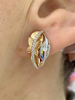 *Серьги Белый Фианит цв Красное 10-02-0001-26378-732 Вес 3,73 г - фото 134266 *Серьги Белый Фианит цв Красное 10-02-0001-26378-732 Вес 3,73 г - фото 134266